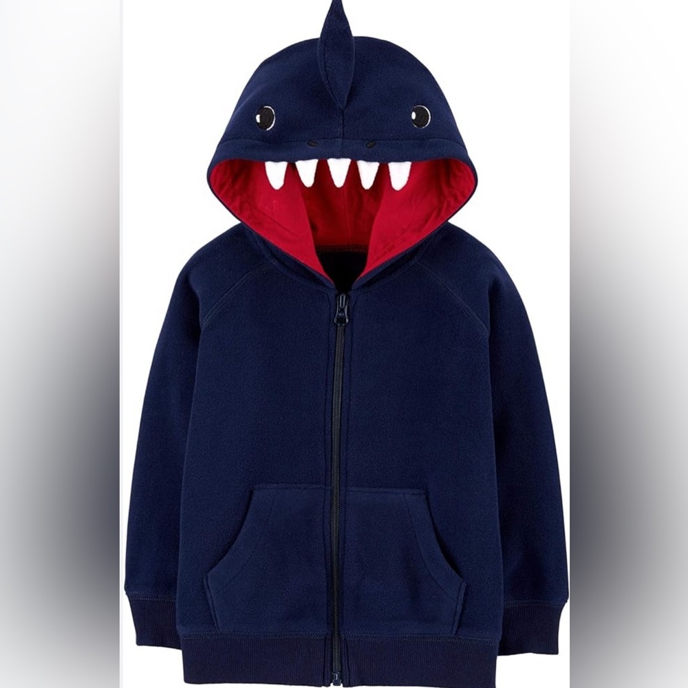 Carter's Baby Boy's Zip Front Fleece Character Hoodie
